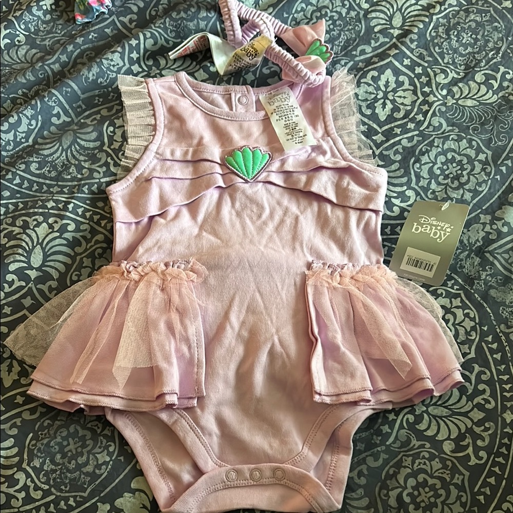 Disney Baby Pink Tutu Onesie